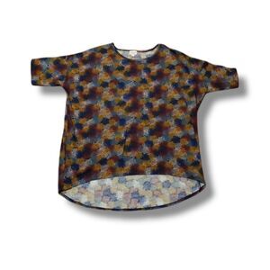 ‎𝅺LuLaRoe Irma Firework Patriotic Tunic Size 2XL